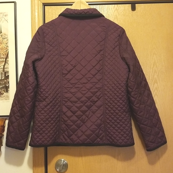 Croft&Barrow women's size M eggplant purple quilted lined puffer jacket - Picture 4 of 7